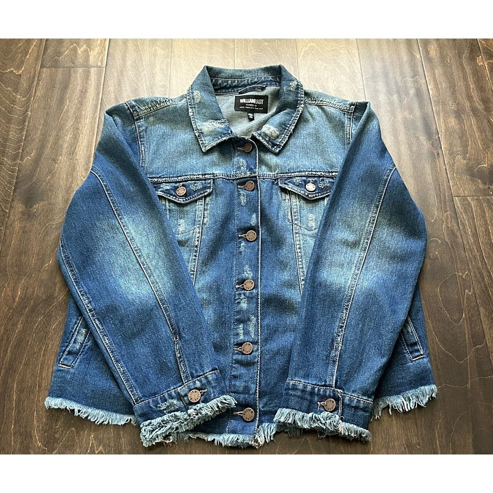 William Rast Distressed‎ Sussex New Core Denim Jacket Junior XXL